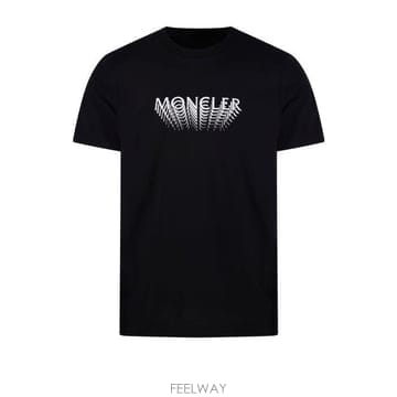 26 FW 몽클레어 로고 프린트 라운드네크 티셔츠 999 L10918C0002289AYW