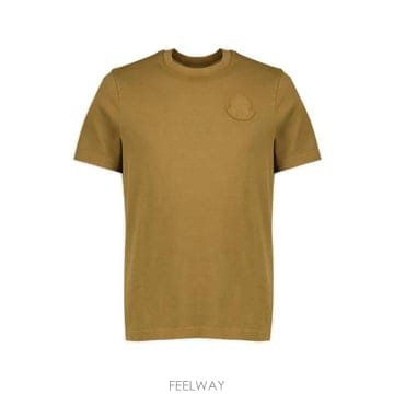 26 FW 몽클레어 숏슬리브 라운드네크 티셔츠 브라운 L10918C0004489AUG