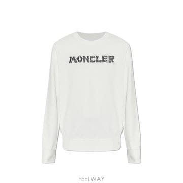 26 FW 몽클레르 로고 크루네크라인 코튼 퓨어 스웨트셔츠 00A L10918G0003489AUJ