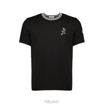 26 FW 몽클레어 몽덕 로고 패치 코튼 퓨어 티셔츠 999 L10918C0001289AYY
