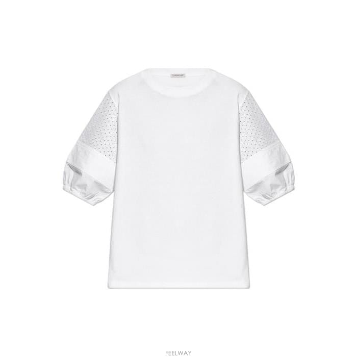 26 FW 몽클레어 퍼프 슬리브 디테일 크루넥라인 탑 001 L10938C0004589AUO