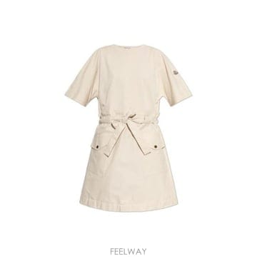 26 FW 몽클레어 드로우스트링 크루넥라인 티셔츠 드레스 081 L10938I0001189AUG