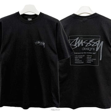 논현 더팩토리 26SS 스투시 MODERN AGE 모던 에이지 피그먼트 다이드 반팔티 1905079 BLAC