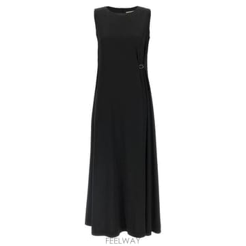 26 FW 에르노 제트블랙 드레이프 슬리브리스 맥시 드레스 9300 AB000069D12885
