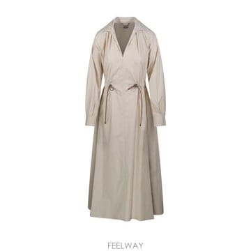 막스마라 므셈페다지 플레어 포플린 드레스
