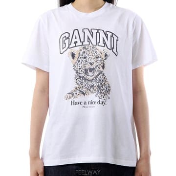 [GANNI]가니 반팔 티셔츠 여성 T4124 943