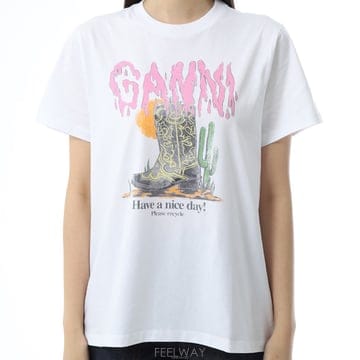 [GANNI]가니 반팔 티셔츠 여성 A1050075 151