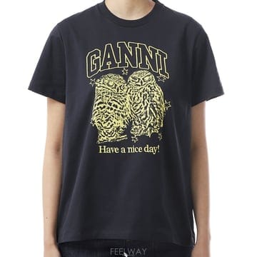 [GANNI]가니 반팔 티셔츠 여성 T4059 252