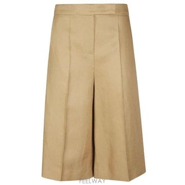 26 FW 막스마라 Kaki 카키 플리츠 버뮤다 쇼츠 007 2611131032600