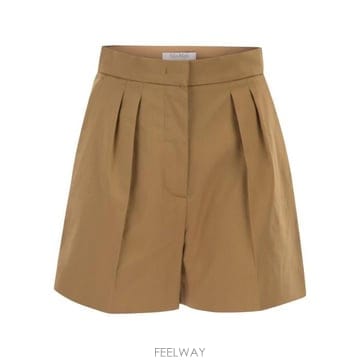 막스마라 타바코 플리츠 쇼츠