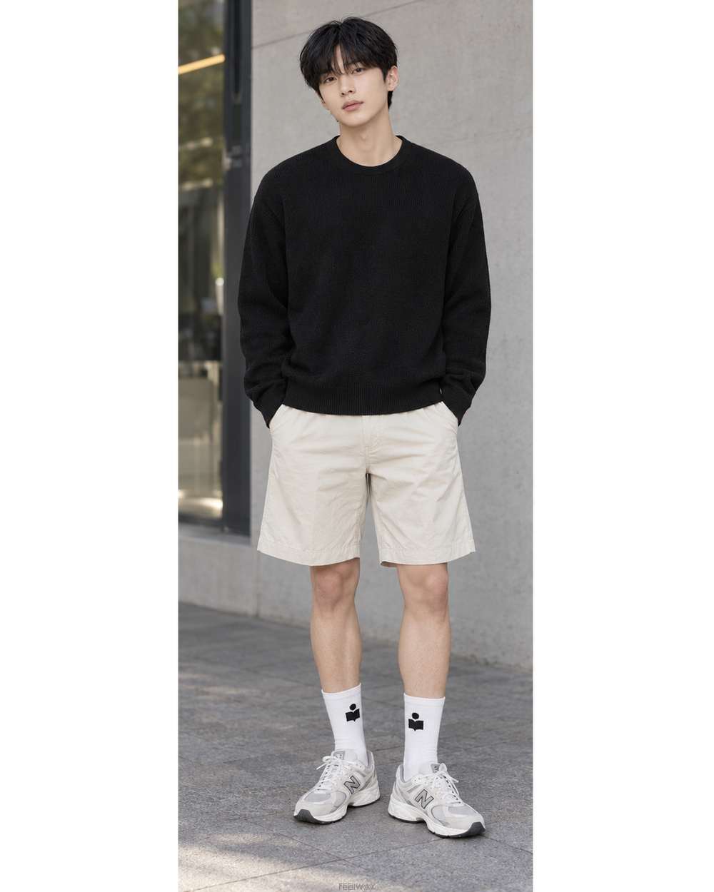 이자벨마랑 블랙 자수로고 화이트 삭스 CT001JHA A1C03J 20WH