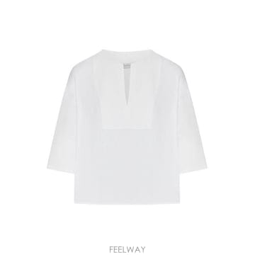 막스마라 사이 브이넥 탑 베이지
