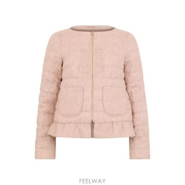 26 FW 에르노 린넨 러플 다운 재킷 4040 PI001690D17105