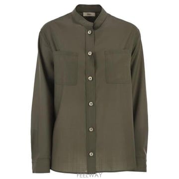 26 FW 에르노 울 체스트 포켓 커브드 헴 셔츠 7730 CM000044D33487