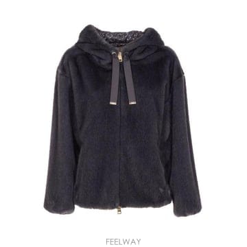 26 FW 에르노 드로스트링 후드 시어링 코트 9480 GI000318D12739