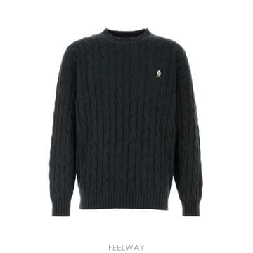 26 FW 프라다 케이블 니트 로고 코튼퓨어 스웨터 F0002 UMF304SOOO19VL