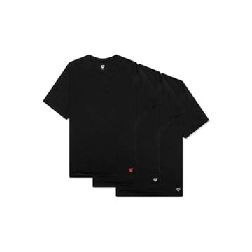 26SS 하트 3 PACK 티셔츠 블랙 HM00CS001 BLACK