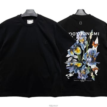 더팩토리 26SS 우영미 플라워 백로고 반팔티 W261TS06 708B