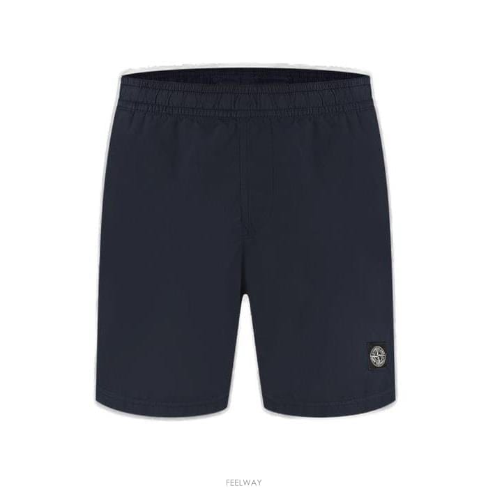 스톤 아일랜드 컴퍼스 패치 스윔 쇼츠