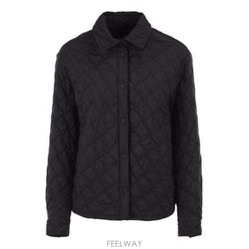 26 FW 에르노 블랙 퀼팅 버튼업 재킷 9300 GI000351D