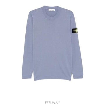 26 FW 스톤 아일랜드 시그니쳐 로고 패치 크루넥라인 스웨터 V0024 L1S155100023S01B2