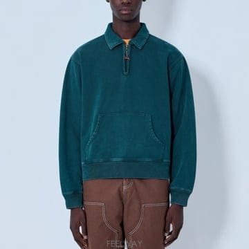 26 FW OTW by x 줄리안 클린세비치 하프집업 코튼 폴로 스웨트셔츠 VN000RSDYQX