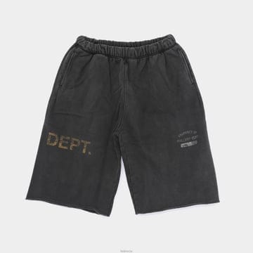 갤러리디파트먼트 라지 컷 오프 스웨트 쇼츠 남성 반바지 BTM037 WBLK
