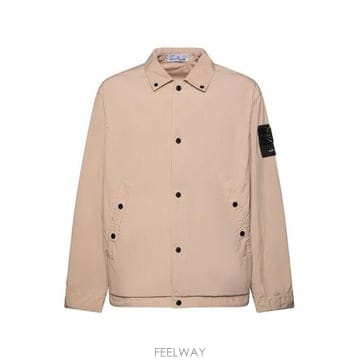 26 FW 스톤 아일랜드 로고 패치 버튼 자켓 베이지 V009A L1S154100041S0042
