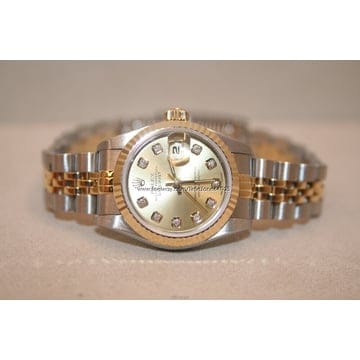 [타임존]ROLEX DATEJUST롤렉스 데이져스트콤비26 10P 다이아몬드(팔각형 신형 오리지날 포인트)