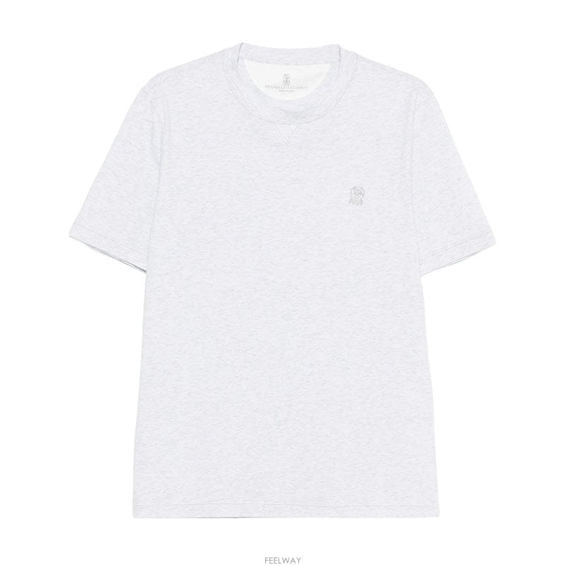 26SS 브루넬로쿠치넬리 로고 남성 반팔 티셔츠 M0B131328G CKP33