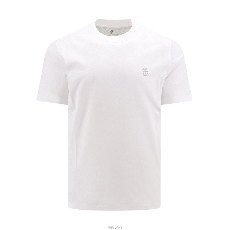 26SS 브루넬로쿠치넬리 로고 남성 반팔 티셔츠 M0B138440 CK640