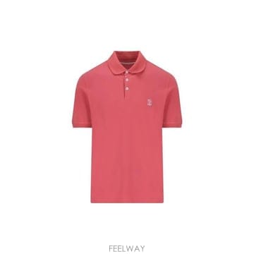 26 FW 브루넬로 쿠치넬리 로고 디테일 숏슬리브 폴로 셔츠 CKH22 ME8548788