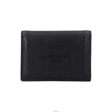 지방시 엠보스드 로고 지갑 블랙