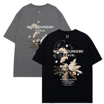 WOOYOUNGMI �쿵�� 26FW �ö�� ��ΰ� ���� Ƽ���� ���� W263TS06708B�쿵�� 26FW �ö�� ��ΰ� ���� Ƽ���� ���� W263TS06708