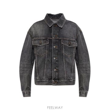 26 FW 발렌시아가 로고 패치 데님 자켓 1441 872147TUW56