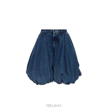 발렌시아가 데님 벌룬 쇼츠