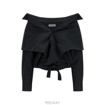 발렌시아가 오프숄더 셔츠