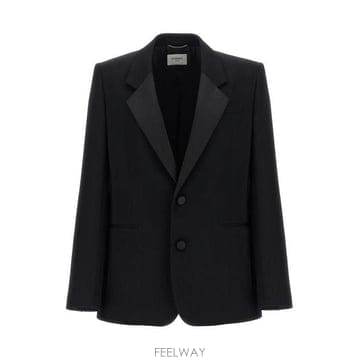 26 FW 생로랑 싱글 브레스티드 턱시도 자켓 블랙 1000 859869Y7E63