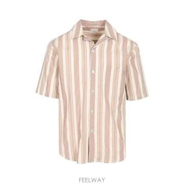 26 FW 생로랑 스트라이프 버튼업 코튼 퓨어 셔츠 2726 859775Y2N58