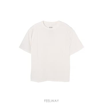 릭오웬스 BRAD T 반팔 티셔츠 밀크 RU01F2232 JA 11