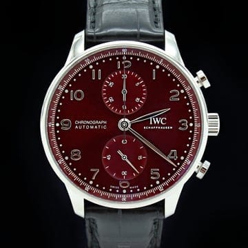 [명품다올동래] IWC 포르투기저 크로노 41mm 부르고뉴 IW371616