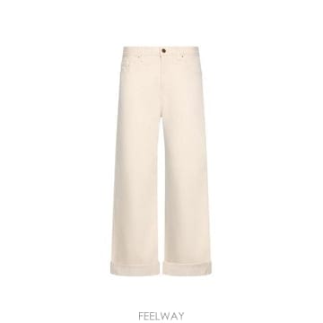 26 FW 몽클레어 스트레이트 레그 크롭 코튼 진 081 L10932A00005599D4