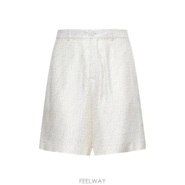 26 FW 펜디 FF 자카드 새틴 쇼츠 F1H48 FB1014AKEE