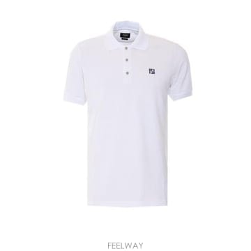 26 FW 펜디 로고 엠브로이더드 숏슬리브 폴로 셔츠 F0QA0 FY1309AY0I