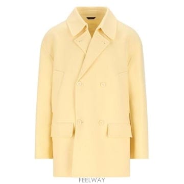 26 FW 펜디 더블 브레스티드 피코트 F0QJ6 FW1415AOYA