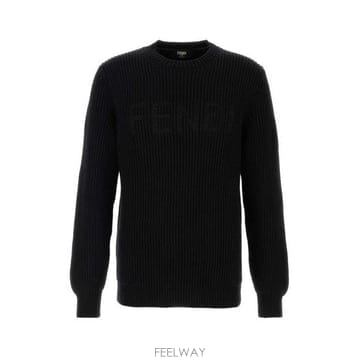 26 FW 펜디 로고 레터링 크루넥 롱슬리브 점퍼 F0QA1 FZX091AW0C