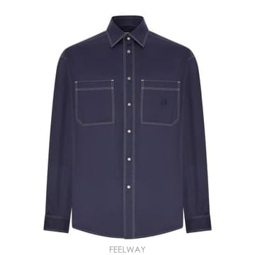 26 FW 펜디 로고 엠브로이더드 롱슬리브 셔츠 F0QA2 FS1368B162
