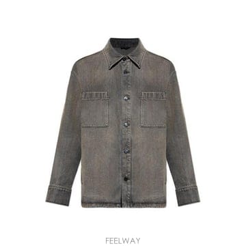 26 FW 펜디 롱슬리브 오버다이드 데님 셔츠 F0ZJ4 FW1410AT2I