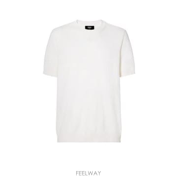 26 FW 펜디 숏슬리브 크루넥 점퍼 F0QA0 FZY443AYYG