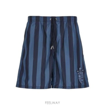 26 FW 펜디 스트라이프 드로스트링 스윔 쇼츠 F1PMG FXB134AU8M